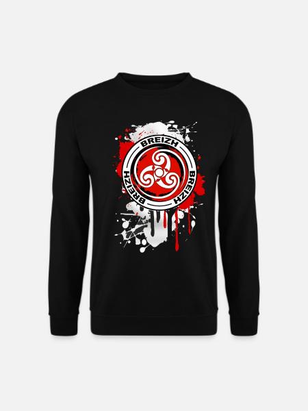 bretagne - breizh triskel 17 - Sweat-shirt Unisexe - noir