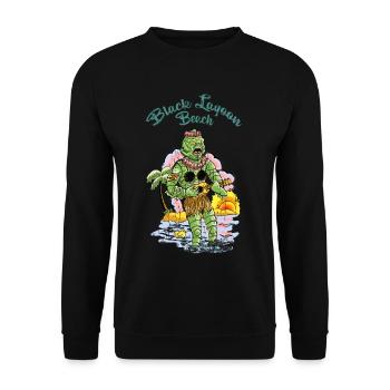 vahinedulagoon - Sweat-shirt Unisexe - noir - Devant - Alina (178cm) & Michal (187cm)