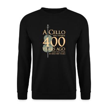 Cello - Unisex Pullover - Schwarz - Vorne - Alina (178cm) & Michal (187cm)