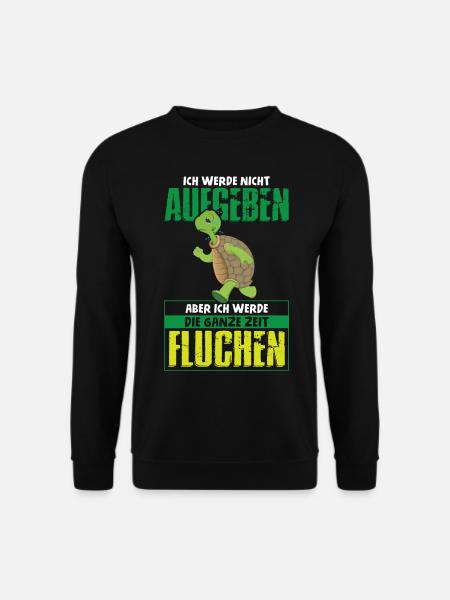 Wandern Ich werde nicht aufgeben - Unisex Pullover - Schwarz