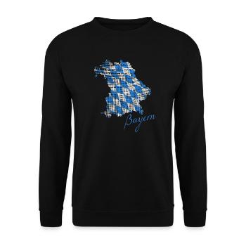Bayern - Unisex Pullover - Schwarz - Vorne - Alina (178cm) & Michal (187cm)