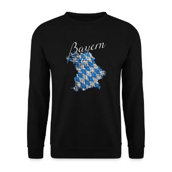 Bayern - Unisex Pullover - Schwarz - Vorne - Alina (178cm) & Michal (187cm)