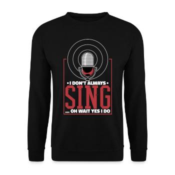 Musiciens Chant Chanteur mélodie Cadeau - Sweat-shirt Unisexe - noir - Devant - Alina (178cm) & Michal (187cm)
