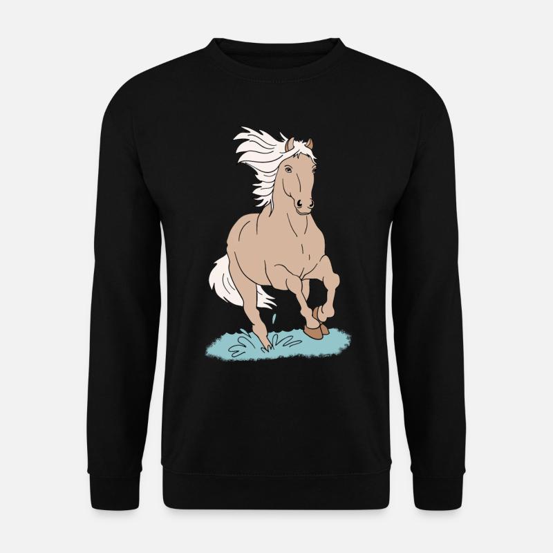 Pferd Pferde - Unisex Pullover - Schwarz