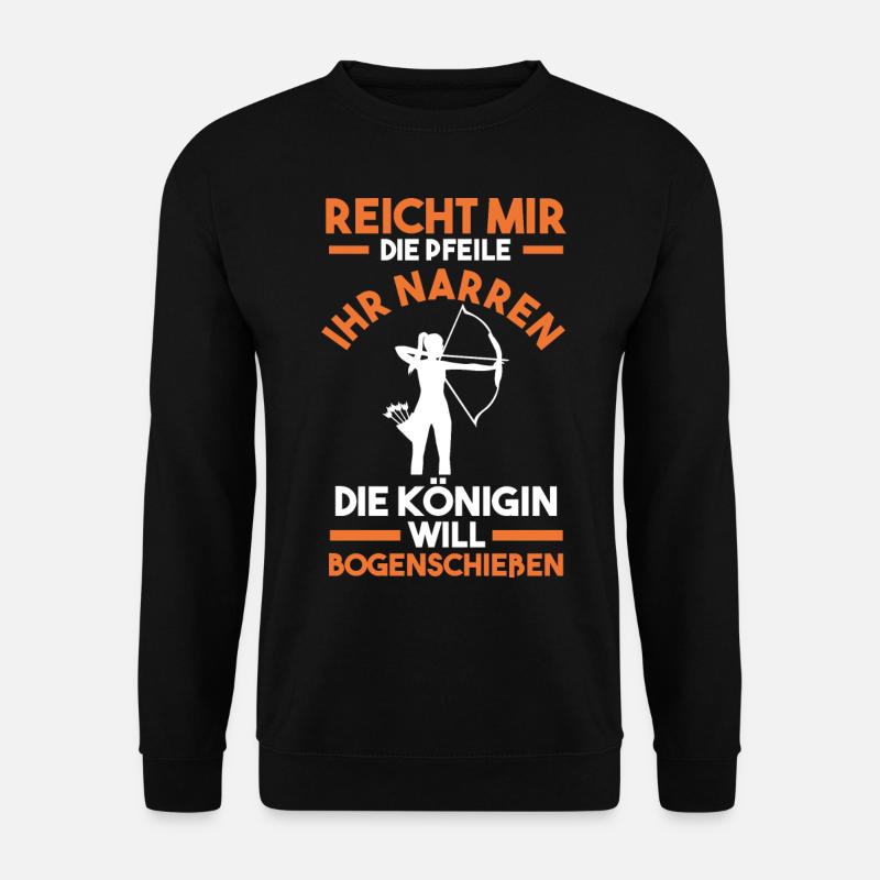 Bogenschützein Bogenschießen - Unisex Pullover - Schwarz