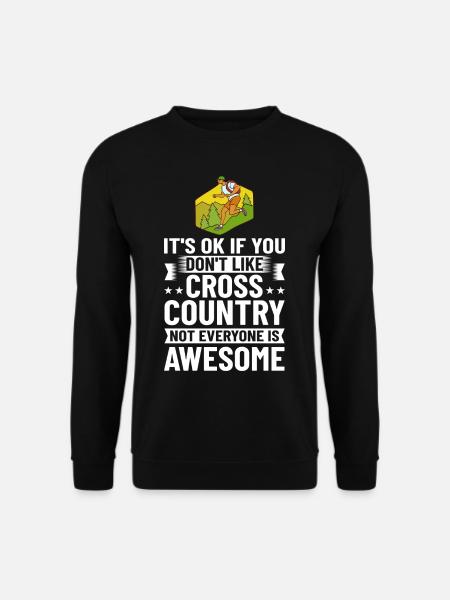 Cross Country Running Crosslauf Geländelauf Laufen - Unisex Pullover - Schwarz