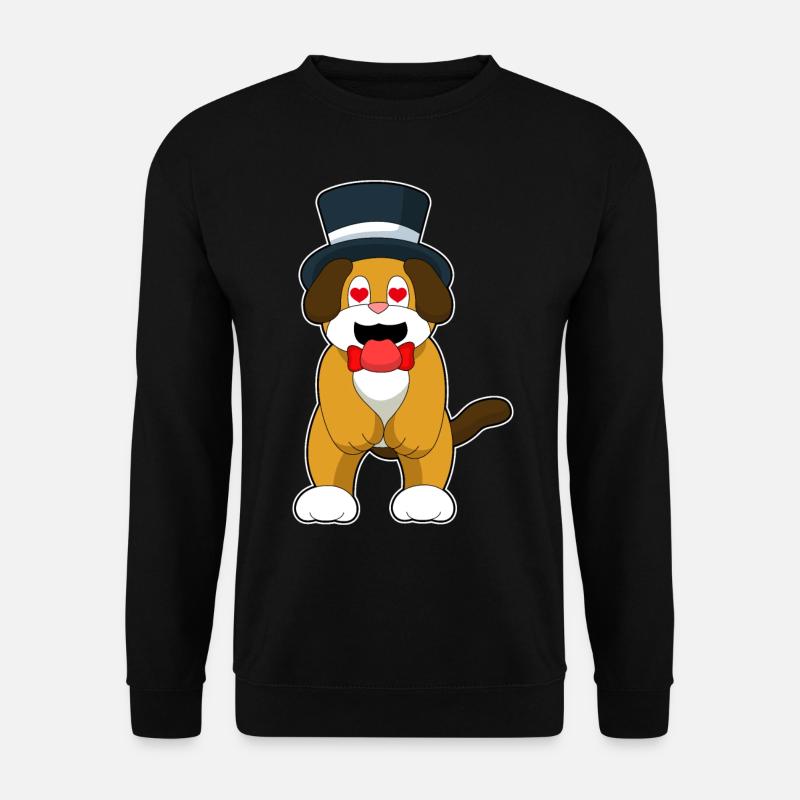 Dog Groom Heart Wedding - Unisex Sweatshirt - black