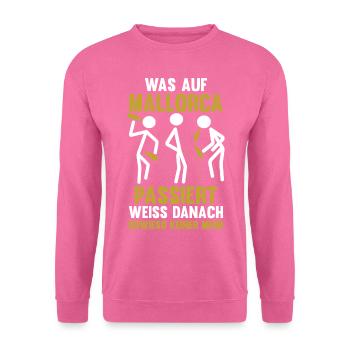 Party Urlaub Mallorca - Unisex Pullover - Pink - Vorne
