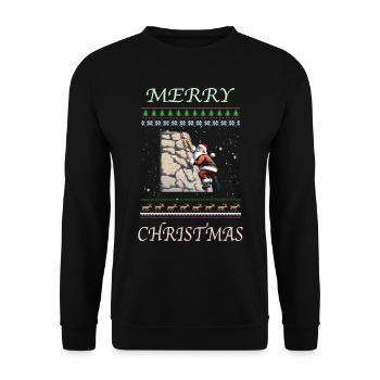 Noël en bloc - Sweat-shirt Unisexe - noir - Devant - Alina (178cm) & Michal (187cm)
