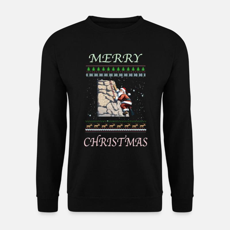Bouldern Weihnachten - Unisex Pullover - Schwarz