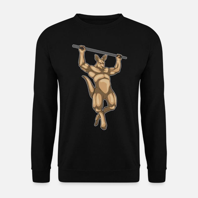 Kangourou Bodybuilder Pull-Ups Musculation - Sweat-shirt Unisexe - noir
