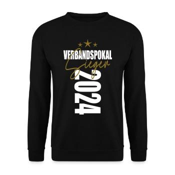 Verbandspokal Sieger 2024 - Unisex Pullover - Schwarz - Vorne - Alina (178cm) & Michal (187cm)