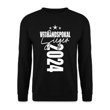 Verbandspokal Sieger 2024 - Unisex Pullover - Schwarz - Vorne - Alina (178cm) & Michal (187cm)