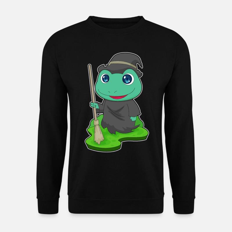 Frog Witch Broom - Unisex Sweatshirt - black
