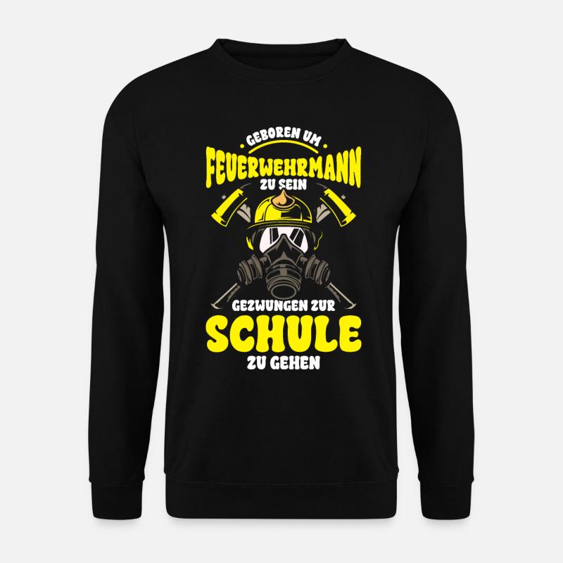 Feuerwehrmann Jugendfeuerwehr Schule - Unisex Pullover - Schwarz