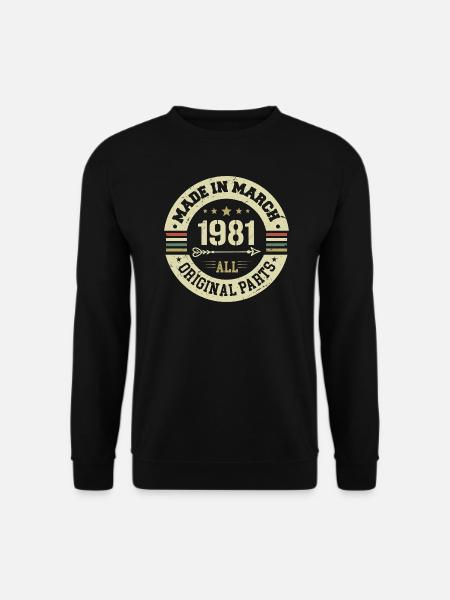 Legendary since March 1981 - Unisex Sweatshirt - black