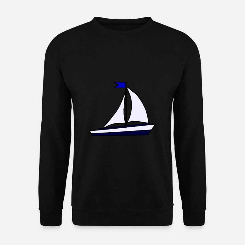 Blue Sailing Ship - Unisex Sweatshirt - black