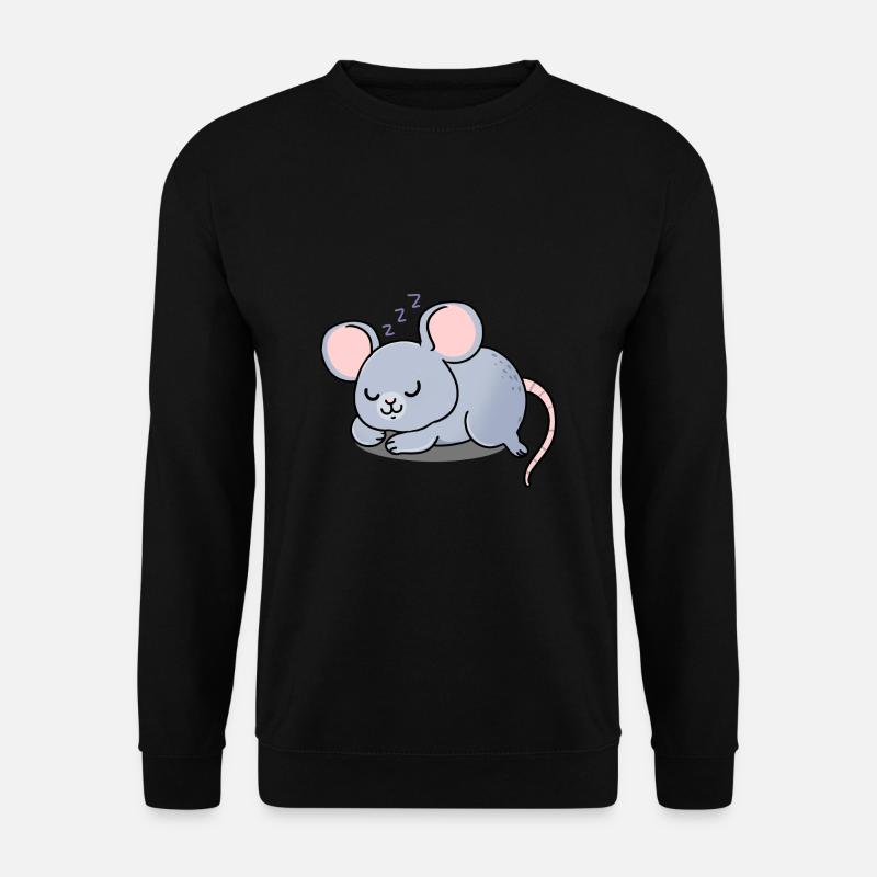 Mouse asleep - Unisex Sweatshirt - black
