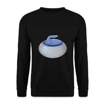 Pierre de curling - Sweat-shirt Unisexe - noir - Devant - Alina (178cm) & Michal (187cm)