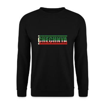 Chechnya - Unisex Sweatshirt - black - Front - Alina (178cm) & Michal (187cm)