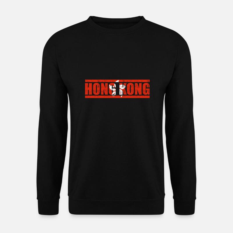 Hongkong - Unisex Pullover - Schwarz