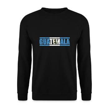 Guatemala - Unisex Sweatshirt - black - Front - Alina (178cm) & Michal (187cm)