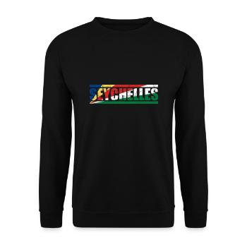 Seychellen - Unisex Pullover - Schwarz - Vorne - Alina (178cm) & Michal (187cm)