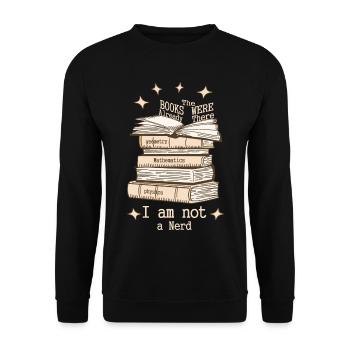 Je ne suis pas un nerd - Sweat-shirt Unisexe - noir - Devant - Alina (178cm) & Michal (187cm)