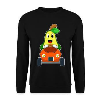 Avocado Car - Unisex Sweatshirt - black - Front - Alina (178cm) & Michal (187cm)