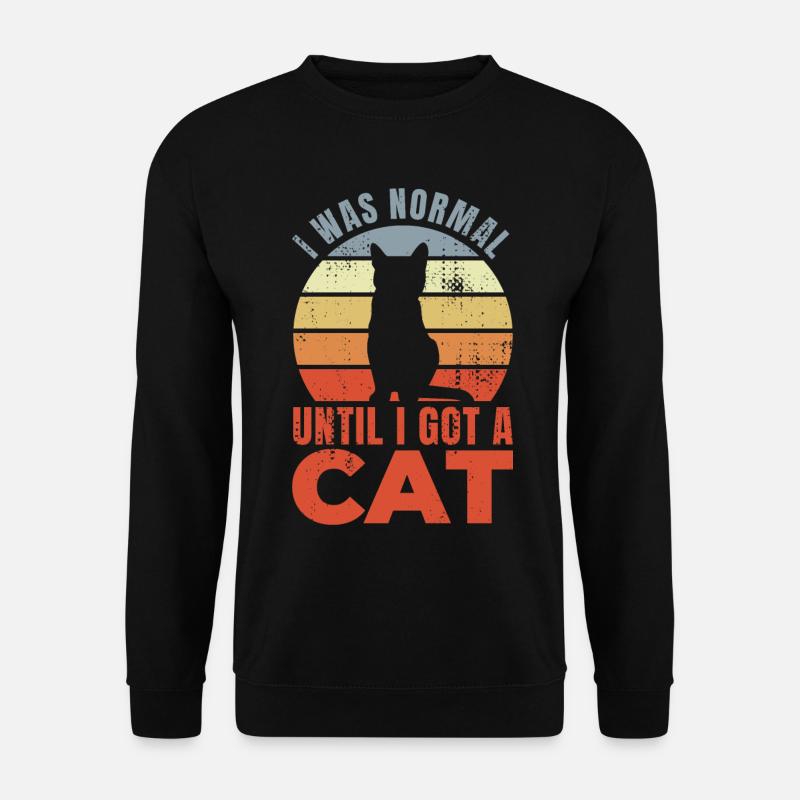 Lustige Katzenwitze - Unisex Pullover - Schwarz