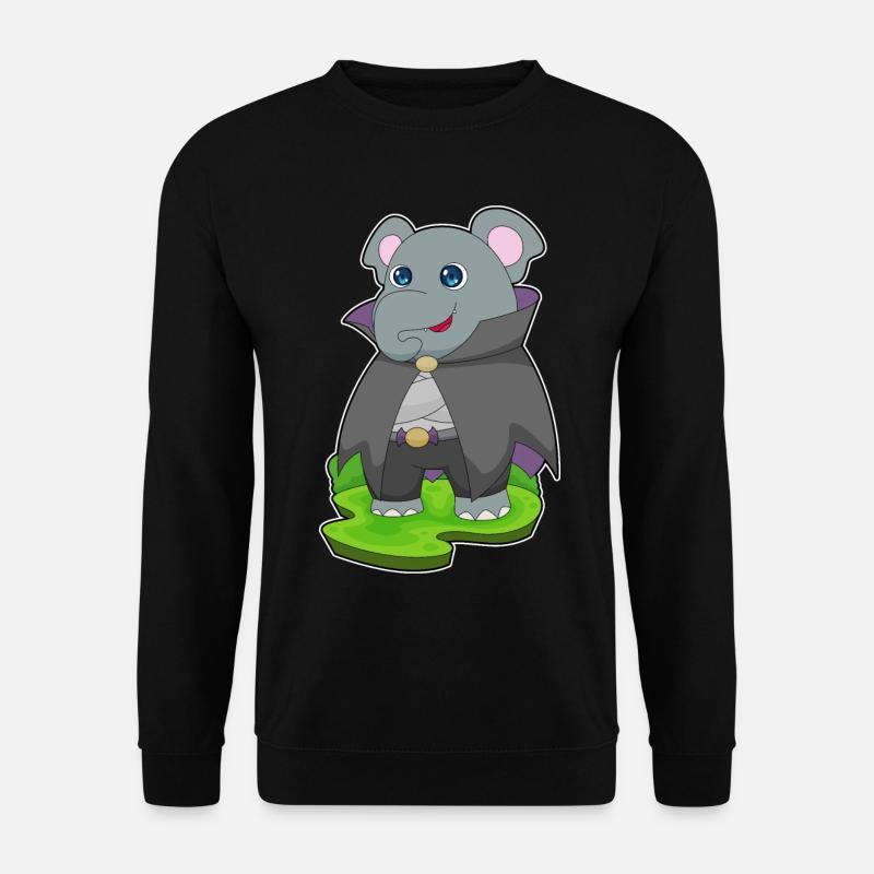 Éléphant Halloween Vampire - Sweat-shirt Unisexe - noir