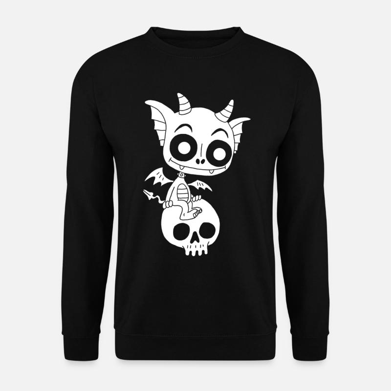 Little White Demon Rests - Unisex Sweatshirt - black