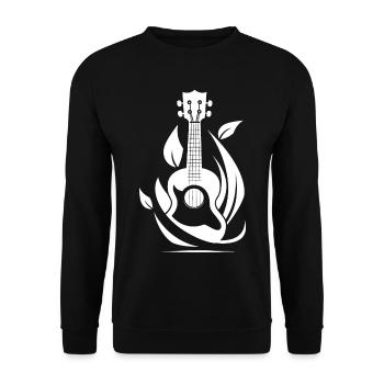 Graphiques Ukulele - Sweat-shirt Unisexe - noir - Devant - Alina (178cm) & Michal (187cm)