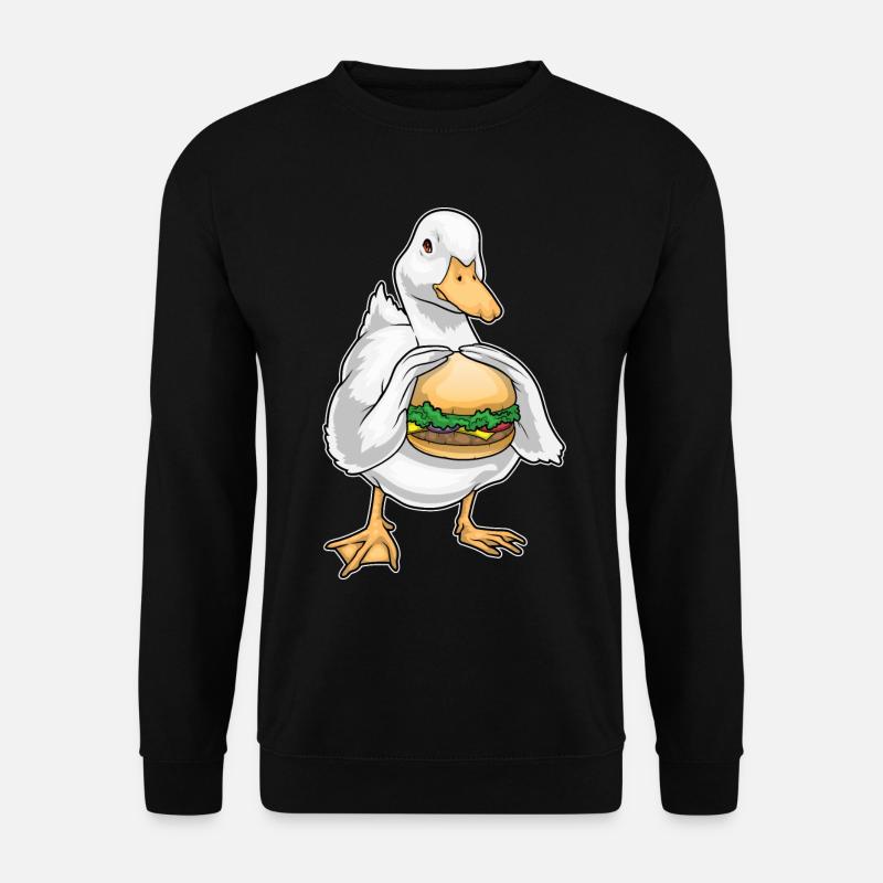 Duck Cheeseburger - Unisex Sweatshirt - black