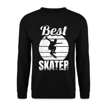 Bester Skater - Unisex Pullover - Schwarz - Vorne - Alina (178cm) & Michal (187cm)