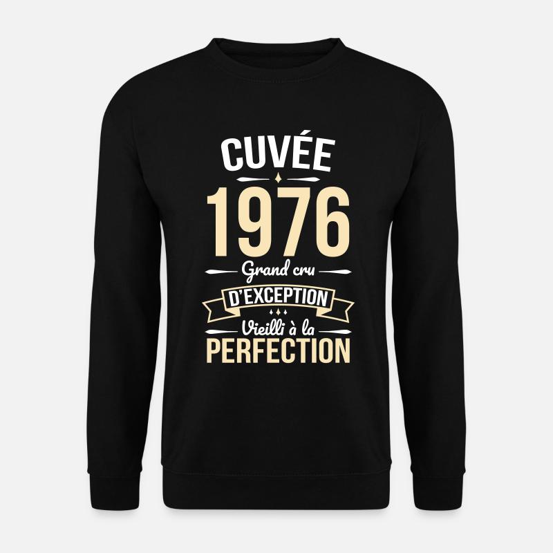 1976 – Perfekt gereift - Unisex Pullover - Schwarz