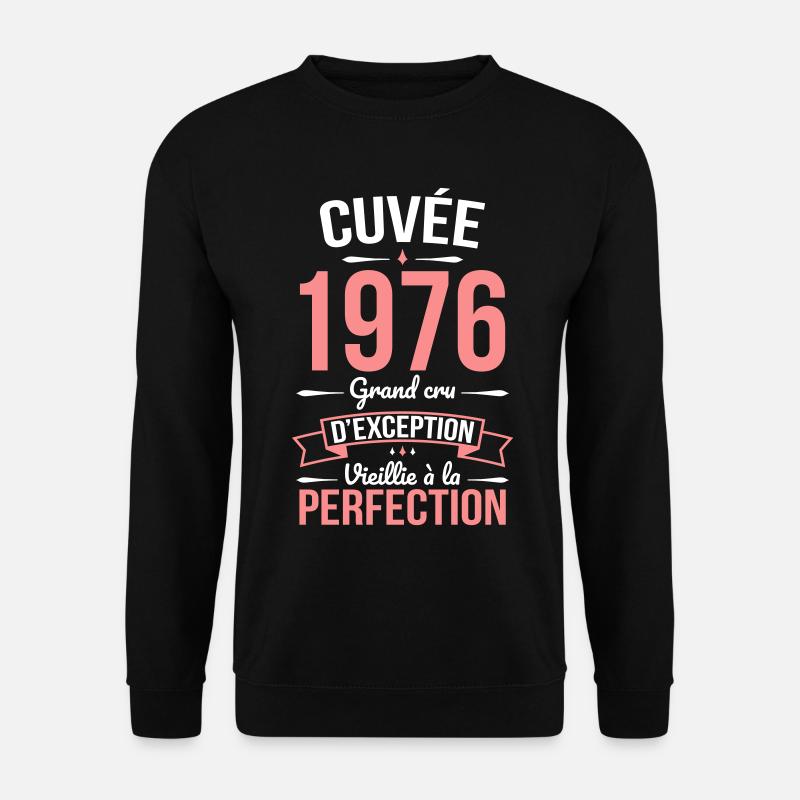 1976 – Perfekt gereift - Unisex Pullover - Schwarz