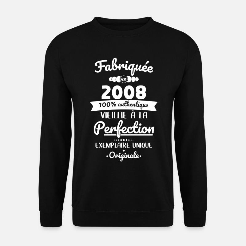 Hergestellt 2008 – Perfekt gereift - Unisex Pullover - Schwarz