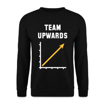 Team Upwards (Succès / Progrès / NEG Gold 2C) - Sweat-shirt Unisexe - noir - Devant - Alina (178cm) & Michal (187cm)