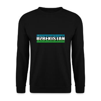 Ouzbékistan - Sweat-shirt Unisexe - noir - Devant - Alina (178cm) & Michal (187cm)