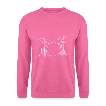 Schlagzeug - Unisex Pullover - Pink - Vorne