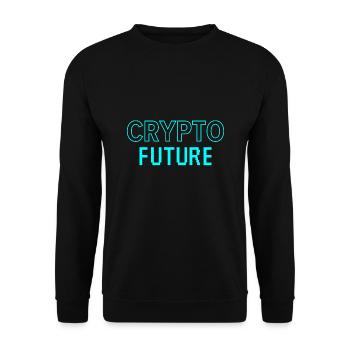 Crypto Future - Unisex Sweatshirt - black - Front - Alina (178cm) & Michal (187cm)