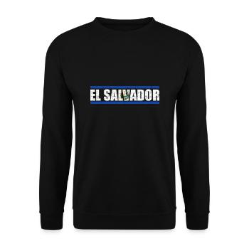 El Salvador - Unisex Sweatshirt - black - Front - Alina (178cm) & Michal (187cm)