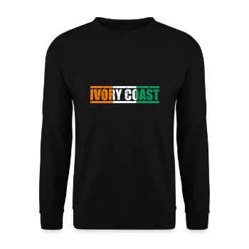 Ivory Coast - Unisex Sweatshirt - black - Front - Alina (178cm) & Michal (187cm)
