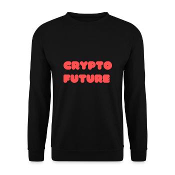 Crypto Future - Unisex Sweatshirt - black - Front - Alina (178cm) & Michal (187cm)