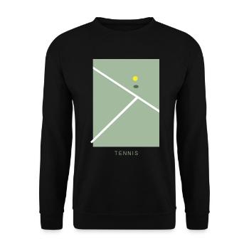 Tennis Art - Sweat-shirt Unisexe - noir - Devant - Alina (178cm) & Michal (187cm)