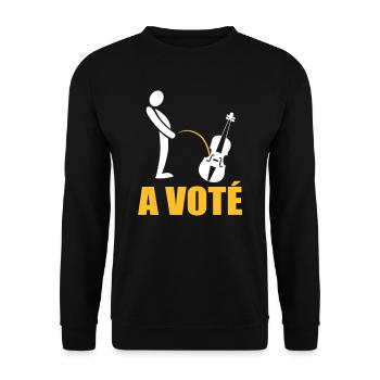 A voté - Sweat-shirt Unisexe - noir - Devant - Alina (178cm) & Michal (187cm)