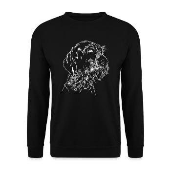 ALLEMAND FIL DE FIL DE WILSIGNS Chasseurs cadeau - Sweat-shirt Unisexe - noir - Devant - Alina (178cm) & Michal (187cm)