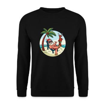 Christmas in July - Unisex Pullover - Schwarz - Vorne - Alina (178cm) & Michal (187cm)