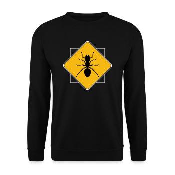 état de fourmi fourmi fourmis amies fourmis de feu-fourmi - Sweat-shirt Unisexe - noir - Devant - Alina (178cm) & Michal (187cm)